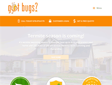 Tablet Screenshot of got-bugs.com